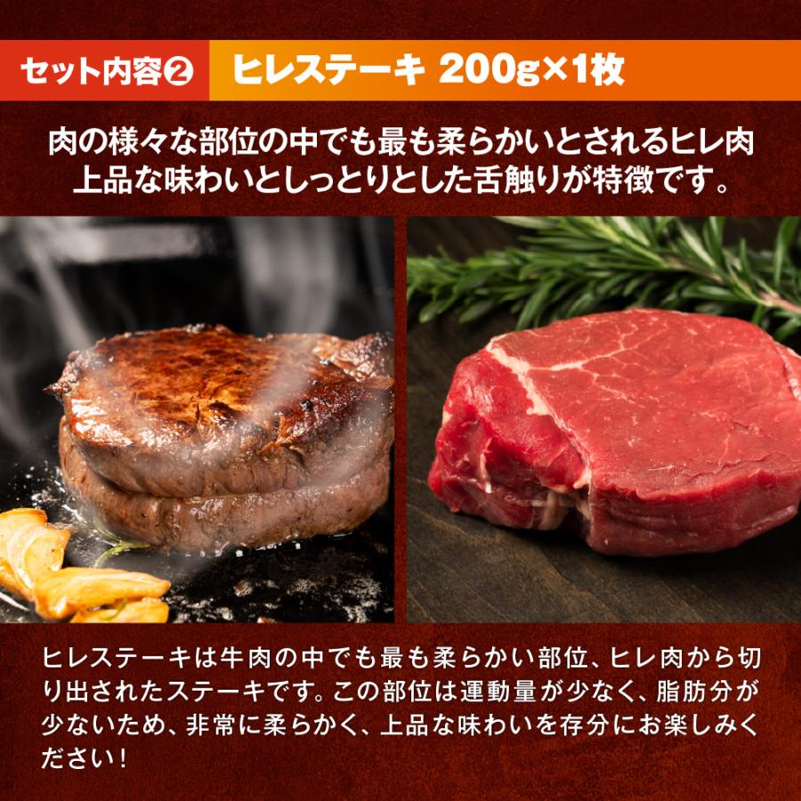 やっぱりステーキ 人気ステーキ3種セット(赤身・ヒレ・サーロイン)総重量600g - 画像 (3)